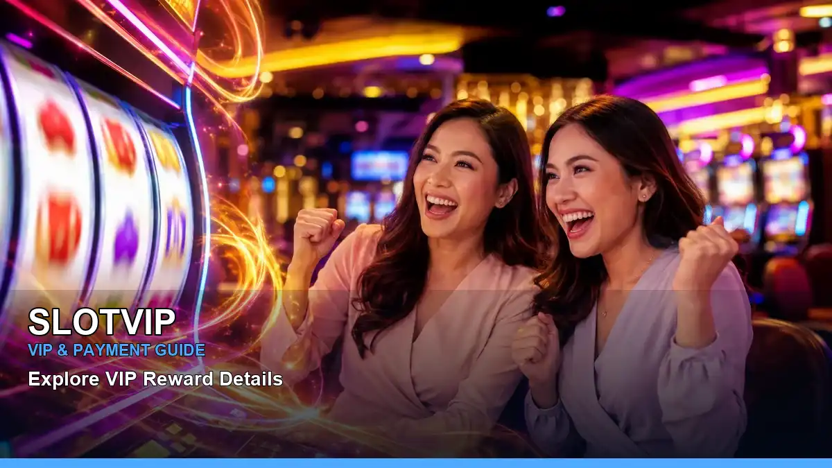 SLOTVIP free spins and slot games presented with an adult Filipina casino host in a polished premium layout
