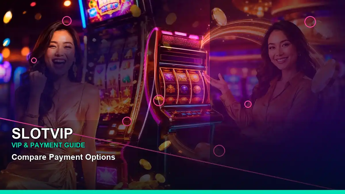 Close-up view of SLOTVIP neon jackpot slot games highlighting a mobile-friendly casino experience